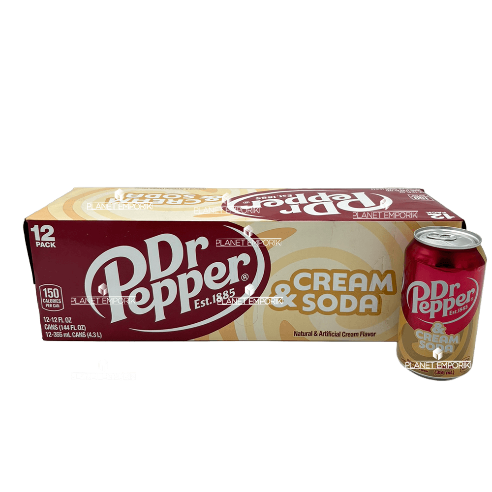 DR PEPPER USA CREAM SODA ΕΙΣΑΓ. 355ML (12 Τεμ.)